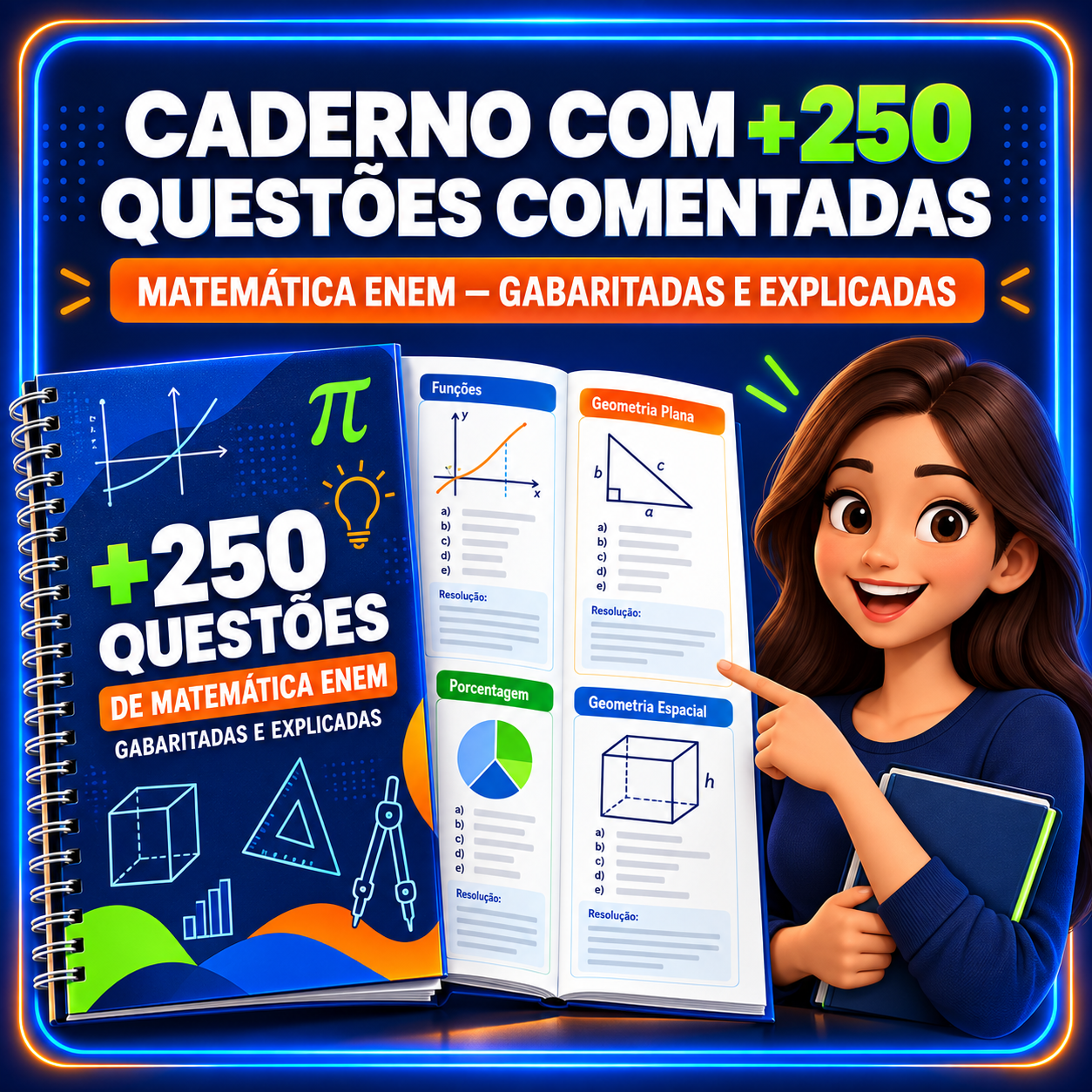 Bônus 1 - Cadernos com 700 Atividades Comentadas